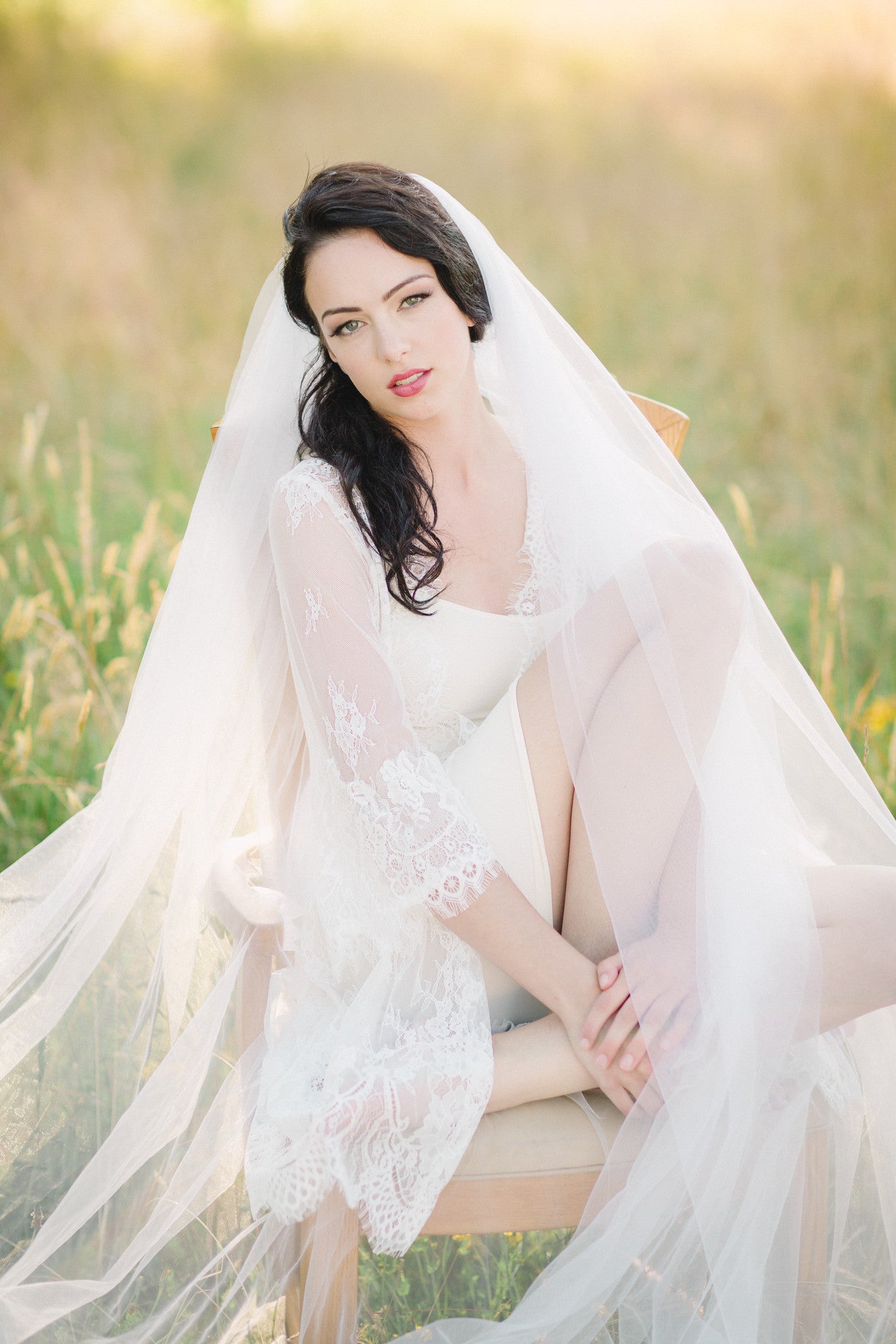 Bridal Lace Robe (#Valentina) - Dream Dresses by P.M.N
 - 1