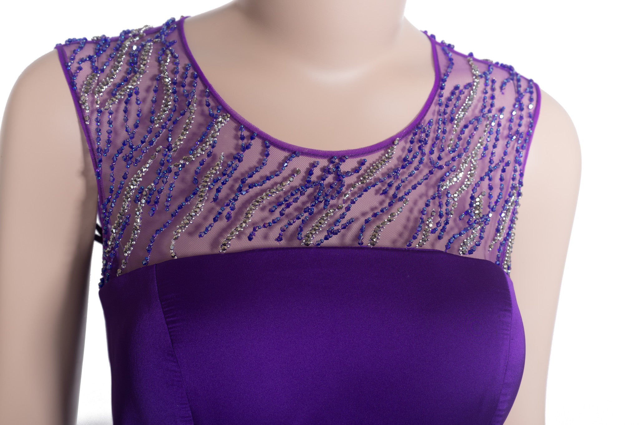 Purple Bead-embellished Dress (#Nicolle)