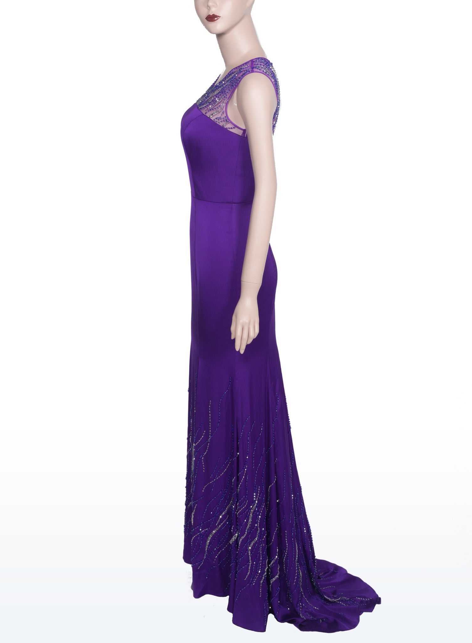 Purple Bead-embellished Dress (#Nicolle) - Dream Dresses by P.M.N
 - 4