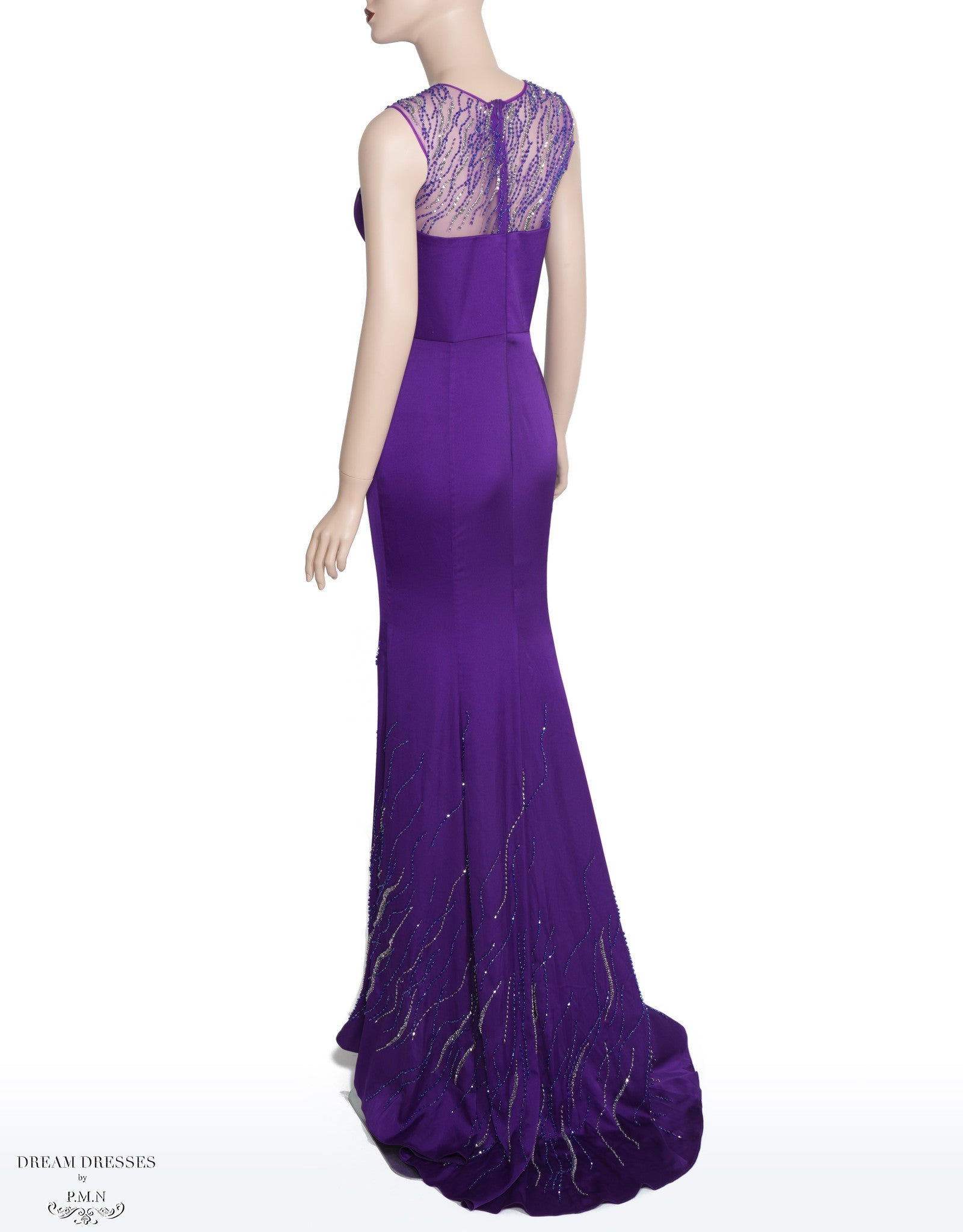 Purple Bead-embellished Dress (#Nicolle) Purple Bead-embellished Dress (#Nicolle)