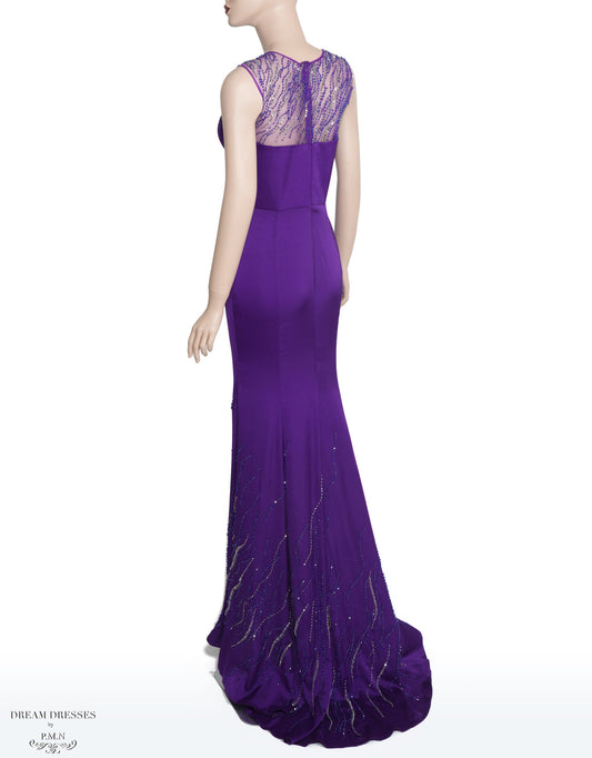 Purple Bead-embellished Dress (#Nicolle) - Dream Dresses by P.M.N
 - 1