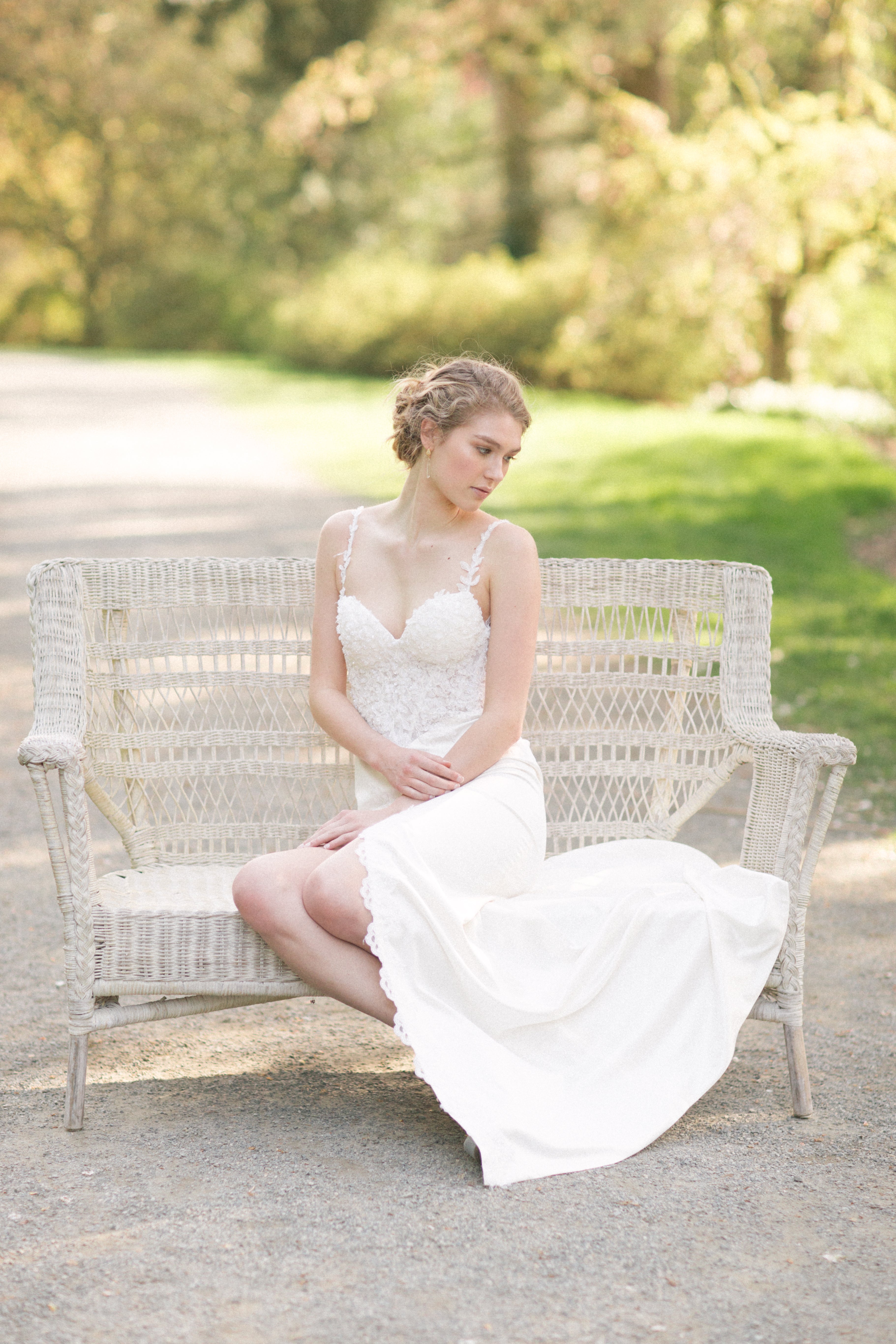 lace sheath wedding dress DreamDress By PMN Eilliva Sheath With Side Slit Wedding Dress Gown With Straps Open Back Sweep