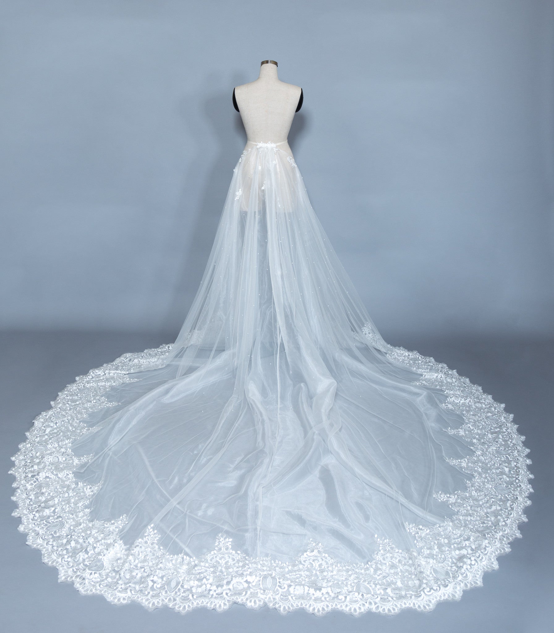 Detachable Lace Wedding Train (#Beryl)