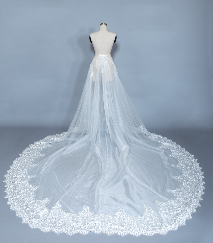 Detachable Lace Wedding Train (#Beryl) - Dream Dresses by P.M.N
 - 5