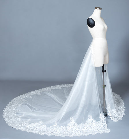 Detachable Lace Wedding Train (#Beryl) - Dream Dresses by P.M.N
 - 1