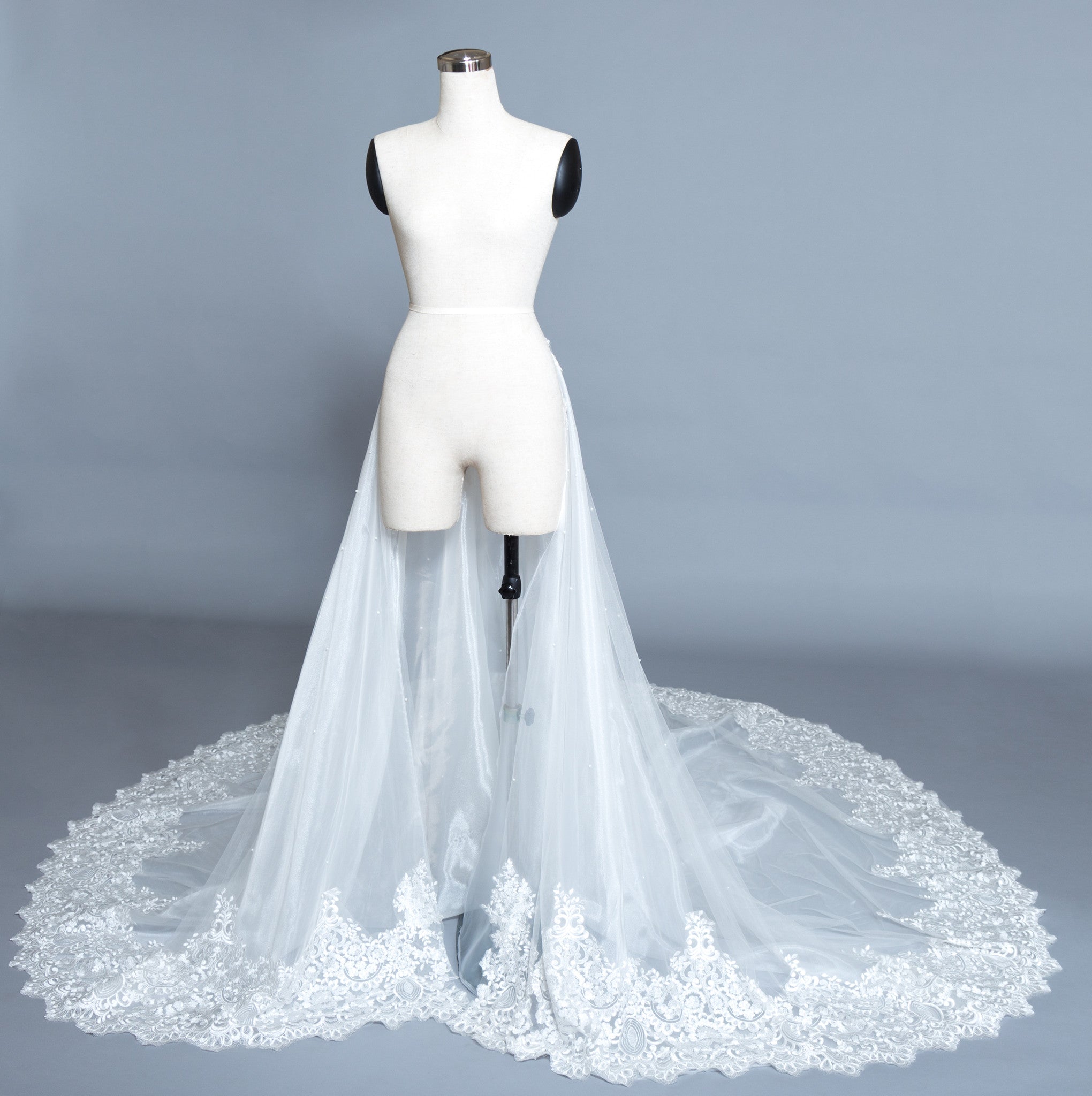 Detachable Lace Wedding Train (#Beryl)