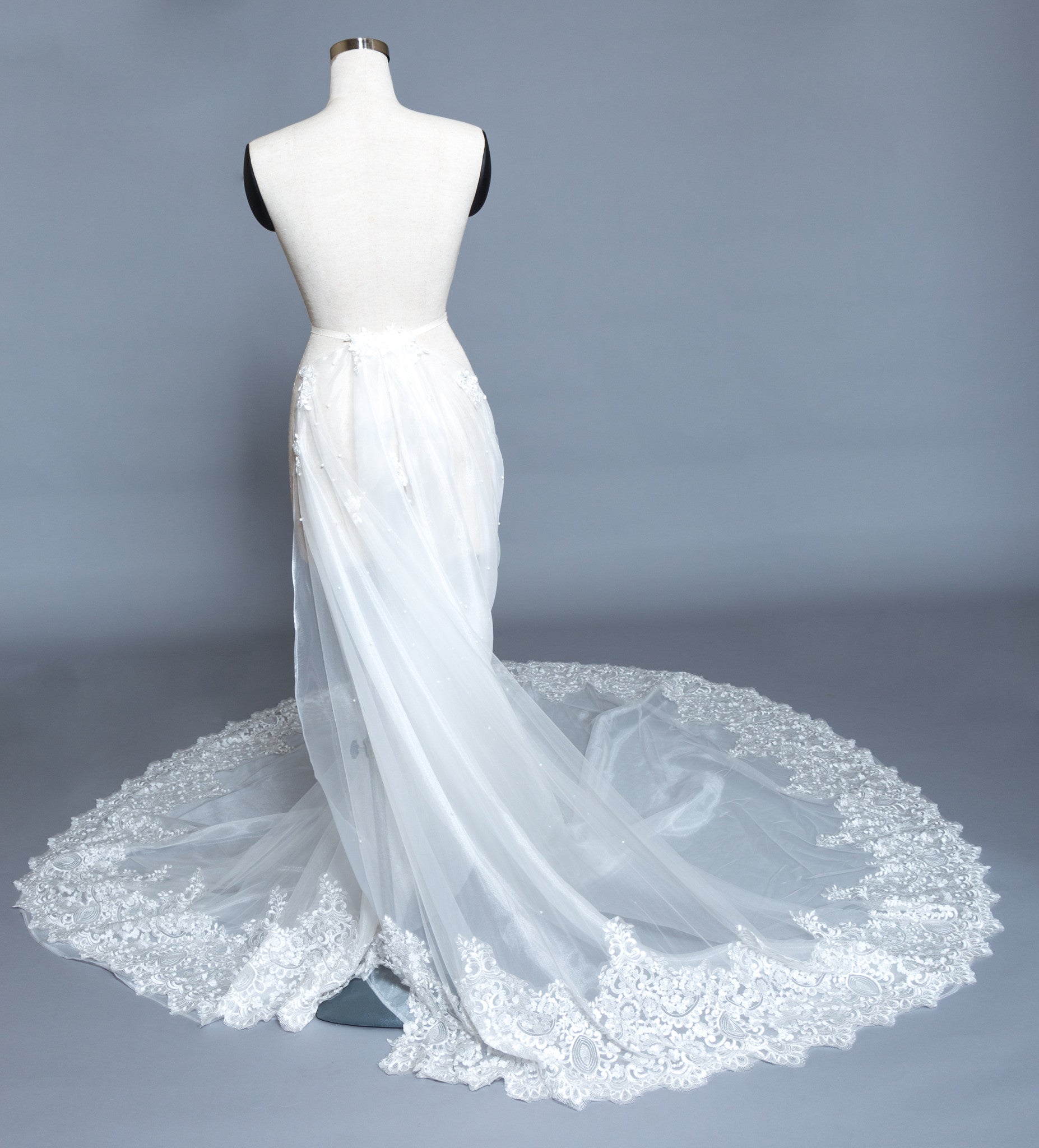 Detachable Lace Wedding Train (#Beryl)