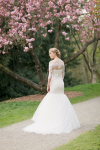 3/4 Sleeves Lace Wedding Gown (#Lucilla) - Dream Dresses by P.M.N.