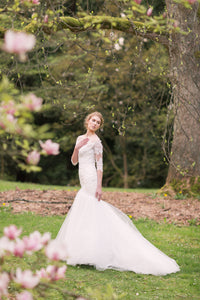3/4 Sleeves Lace Wedding Gown (#Lucilla) - Dream Dresses by P.M.N.