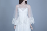 Lace Bridal Cape (#Leora) - Dream Dresses by P.M.N
 - 4