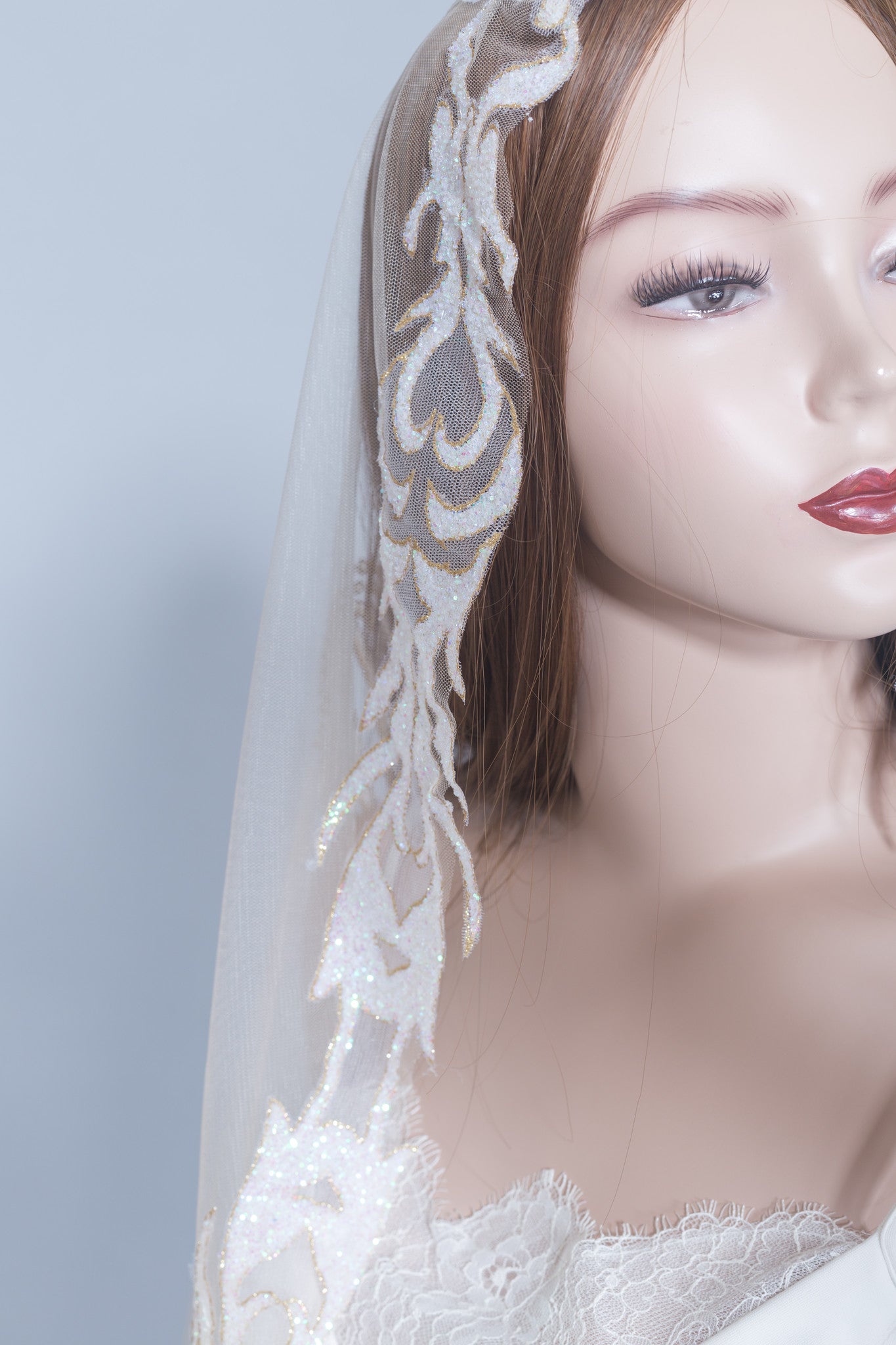 Embellished Wedding Veil (#Amara)