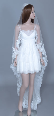 Lace Wedding Veil (#Helia) - Dream Dresses by P.M.N
 - 1