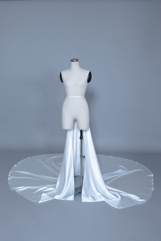 Detachable Satin Wedding Train (#Calixta) - Dream Dresses by P.M.N
 - 1