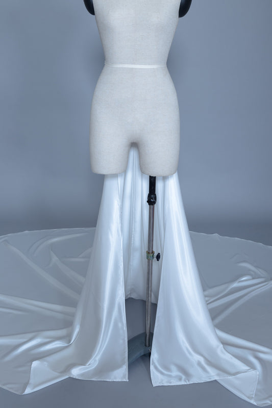 Detachable Satin Wedding Train (#Calixta) - Dream Dresses by P.M.N
 - 1