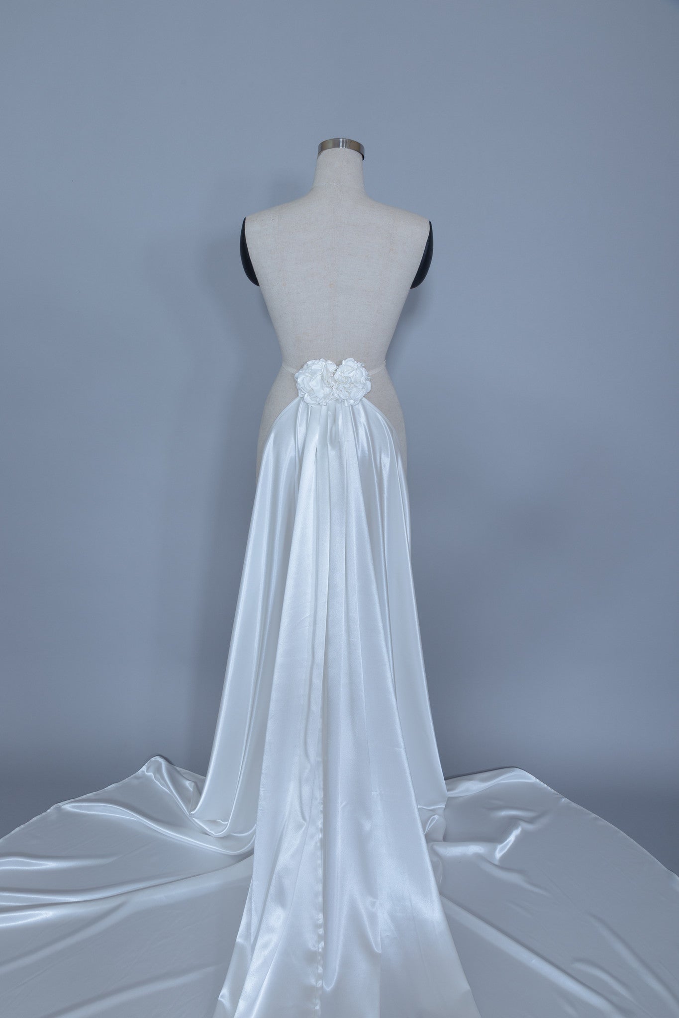 Detachable Satin Wedding Train (#Calix)