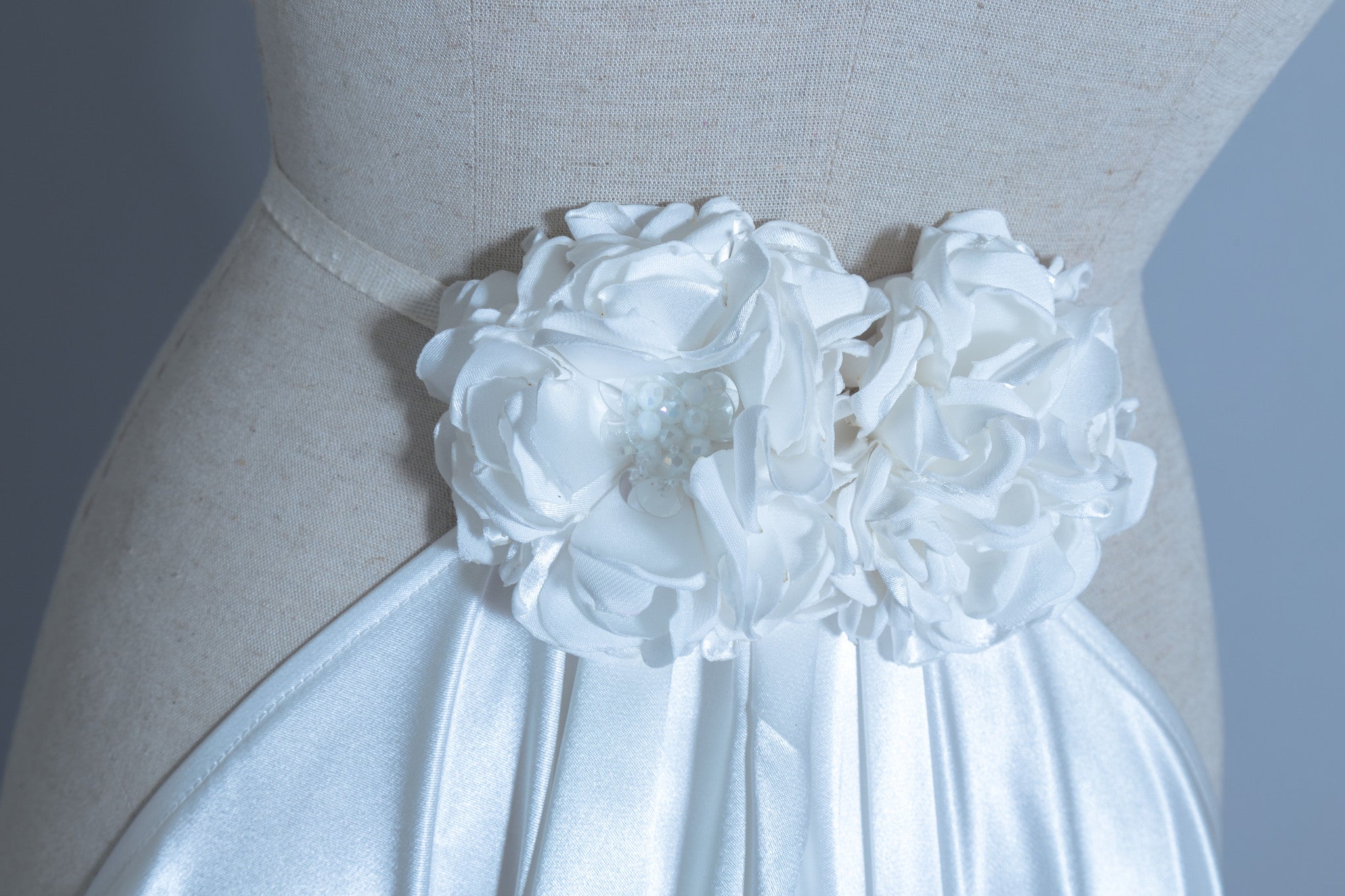 Detachable Satin Wedding Train (#Calix)