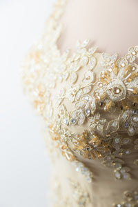 Champagne Ao Dai-Custom Made Vietnamese Bridal Dress (#Florence) - Dream Dresses by P.M.N
 - 7