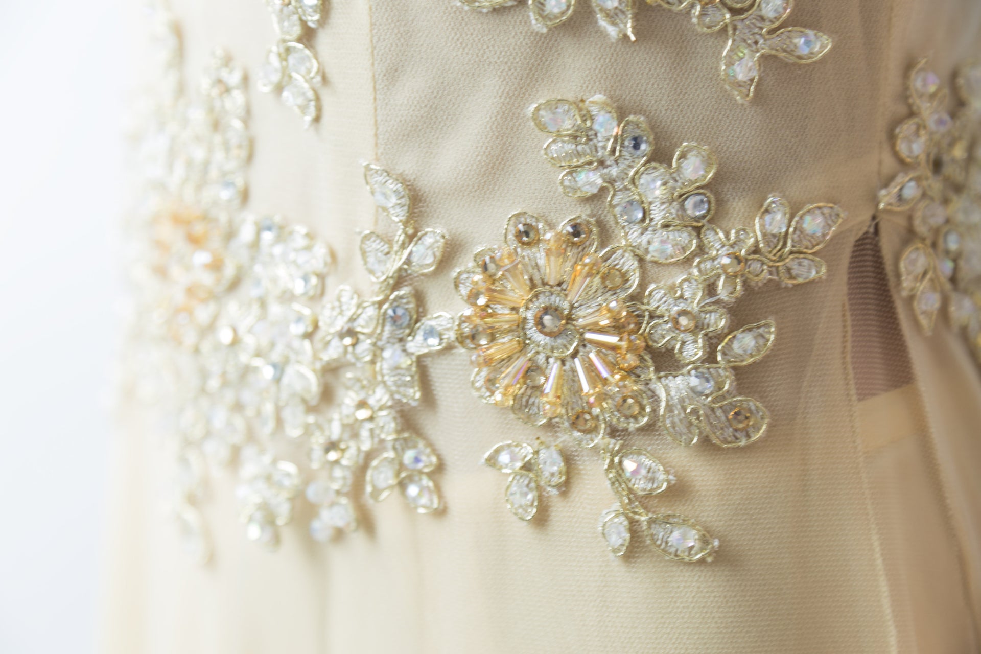 Champagne Ao Dai-Custom Made Vietnamese Bridal Dress (#Florence) - Dream Dresses by P.M.N
 - 8