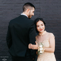 Gold Bridal Ao Dai | Custom Made Vietnamese Bridal Dress (#FLORENCE) - Dream Dresses by P.M.N.