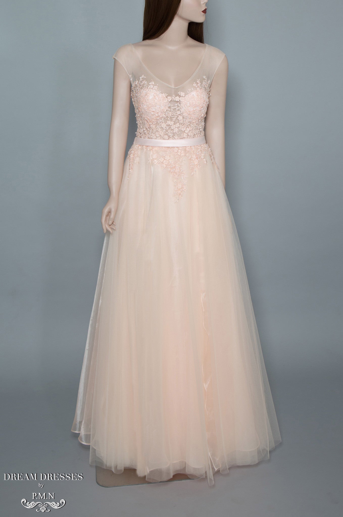 Blush Pink Tulle Gown (#Joie) - Dream Dresses by P.M.N
 - 1