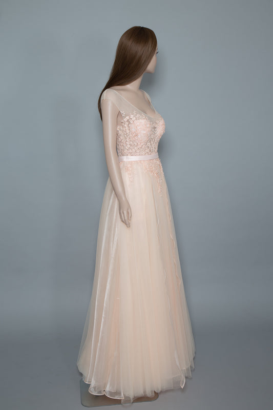 Blush Pink Tulle Gown (#Joie) - Dream Dresses by P.M.N
 - 1