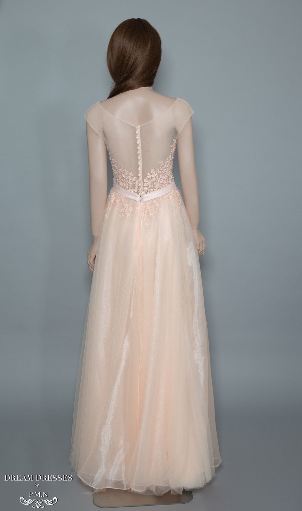 Blush Pink Tulle Gown (#Joie) - Dream Dresses by P.M.N
 - 3