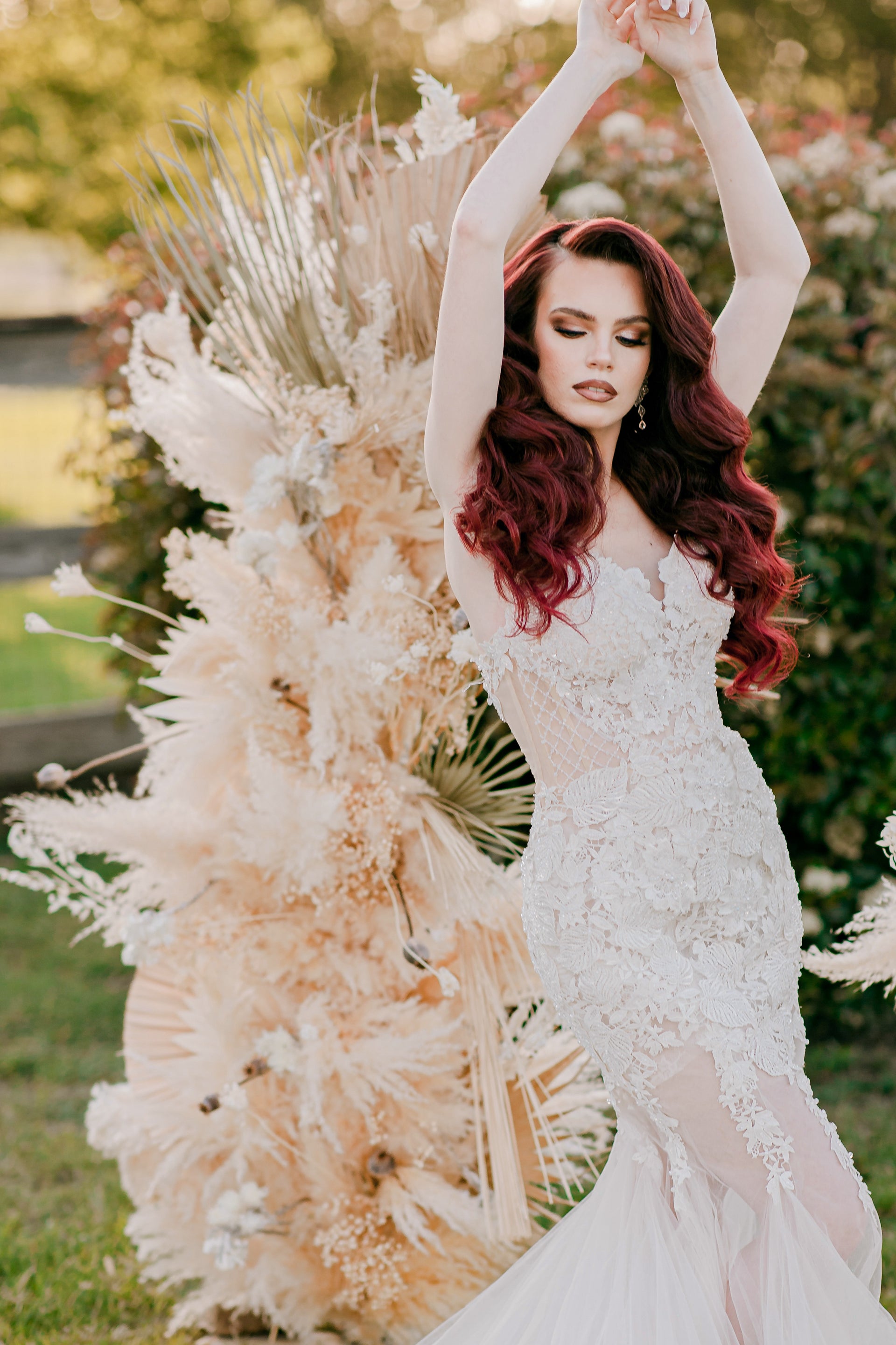 Lace and Tulle Mermaid Wedding Dress (#Julieta) - Dream Dresses by P.M.N.