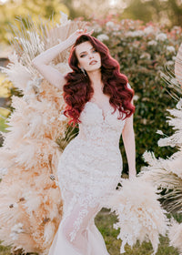 Lace and Tulle Mermaid Wedding Dress (#Julieta) - Dream Dresses by P.M.N.