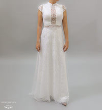 White Bridal Ao Dai | Vietnamese Bridal Dress (#KATHRYN) - Dream Dresses by P.M.N.