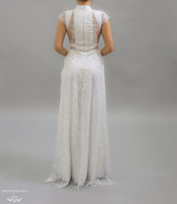 White Bridal Ao Dai | Vietnamese Bridal Dress (#KATHRYN) - Dream Dresses by P.M.N.