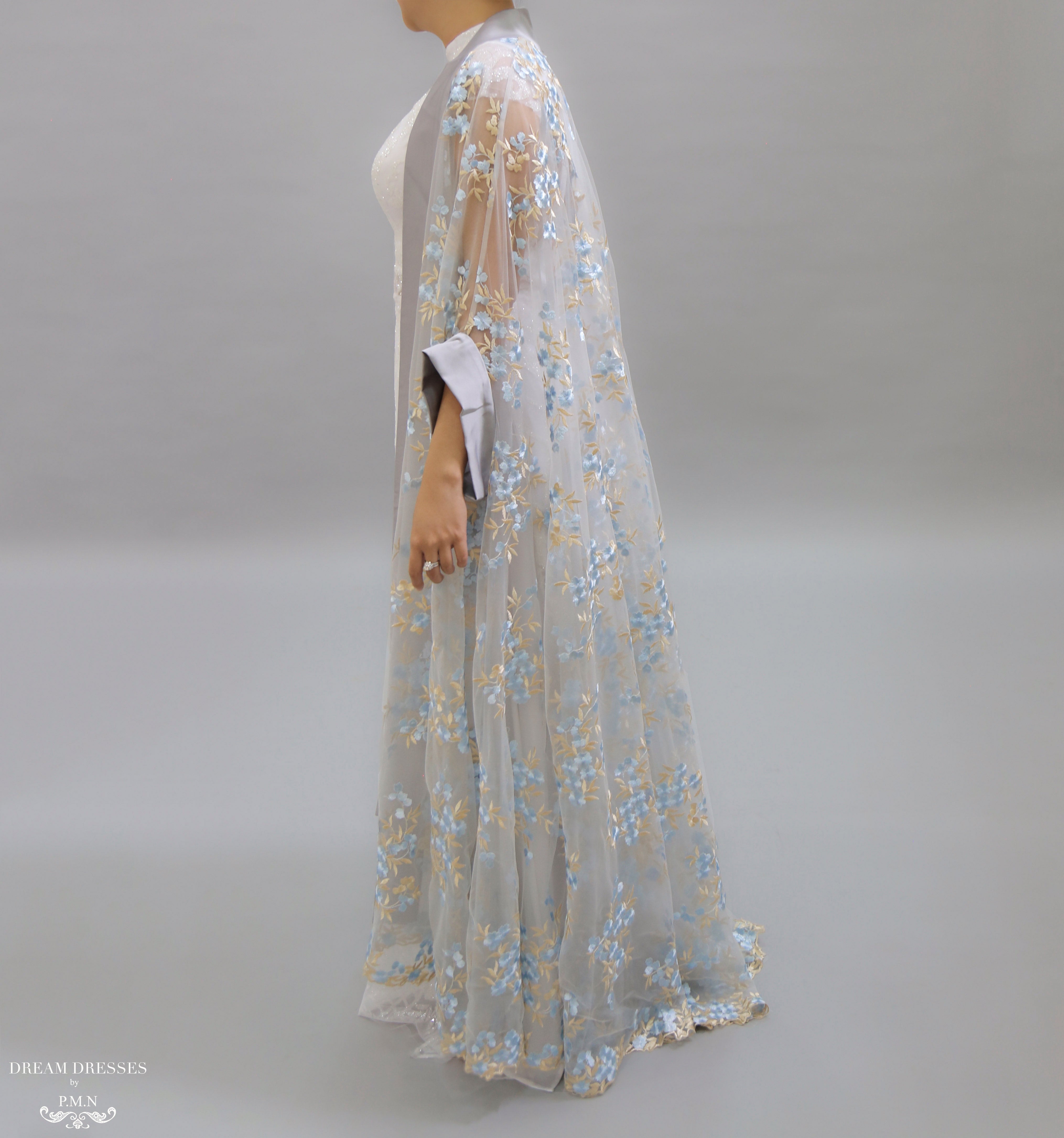 Floor Length Bridal Cape (#NAHLA)