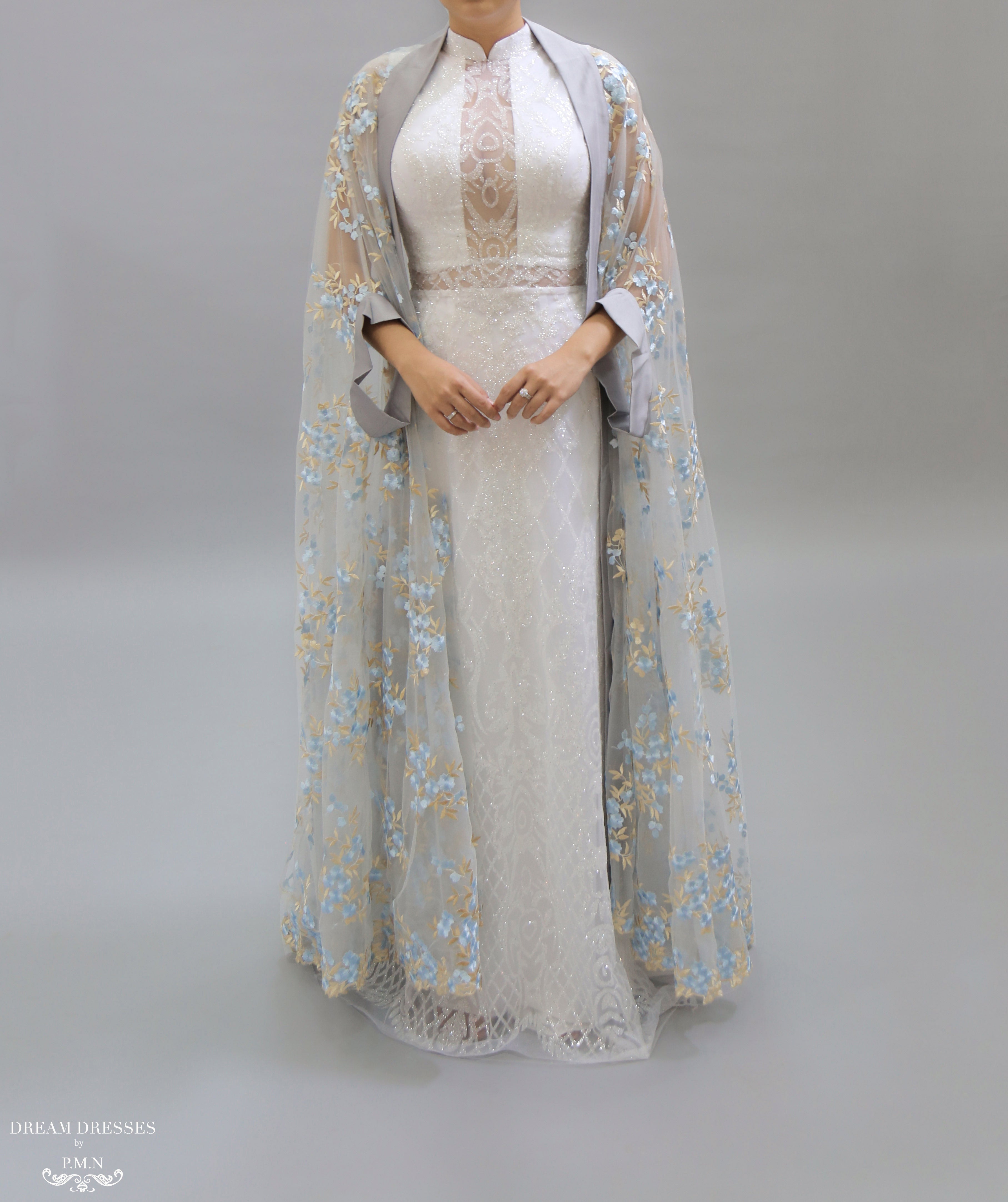 Floor Length Bridal Cape (#NAHLA)