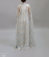 Floor Length Bridal Cape (#NAHLA) - Dream Dresses by P.M.N.