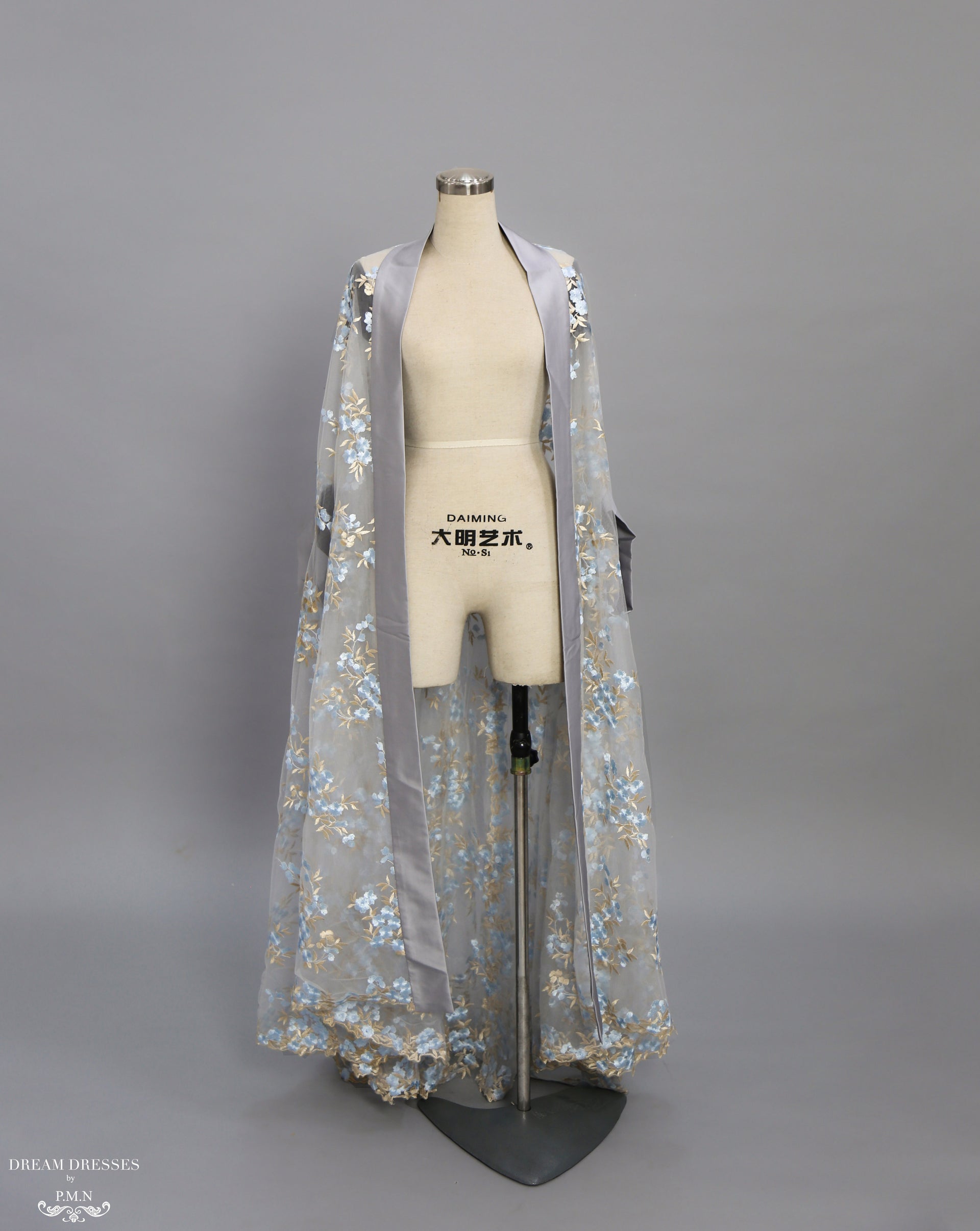 Floor Length Bridal Cape (#NAHLA) - Dream Dresses by P.M.N.