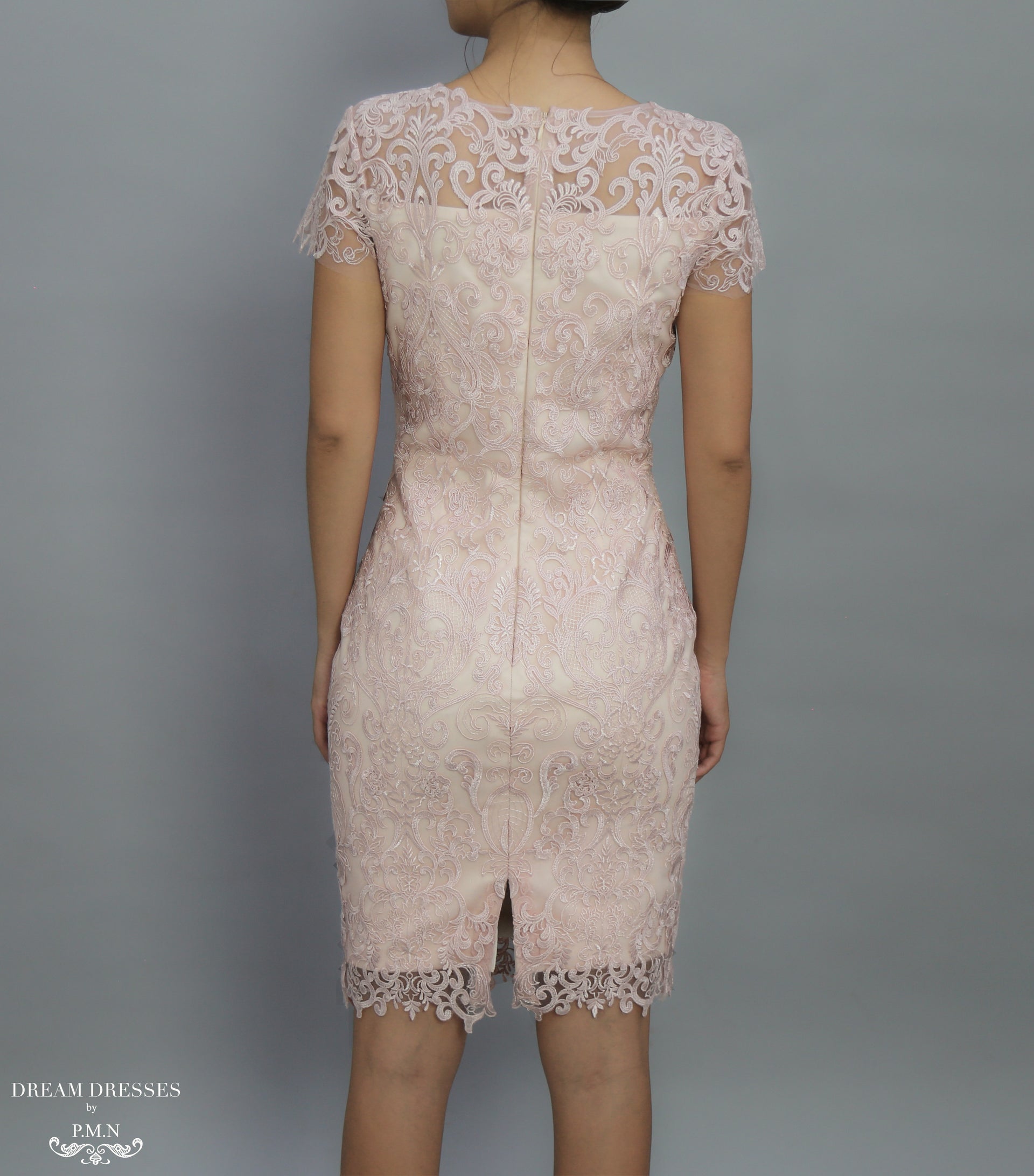 Knee Length Mother of The Bride Dress (#Janice) - Dream Dresses by P.M.N.