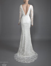 Long Sleeve Lace Wedding Dress (#Elise) - Dream Dresses by P.M.N.