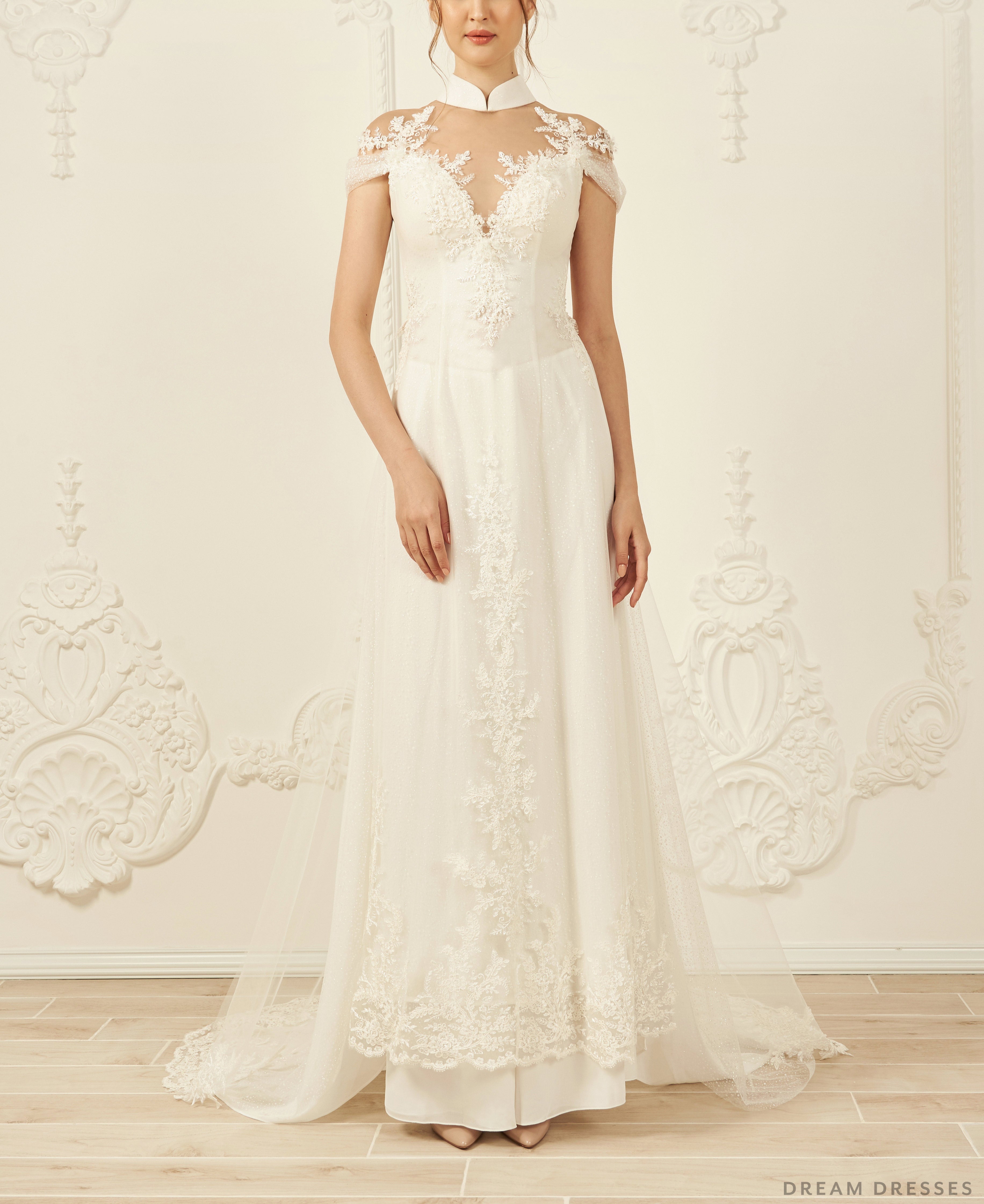 White o Di Modern Vietnamese Wedding Dress Iliana White o Di Modern Vietnamese Wedding Dress Iliana