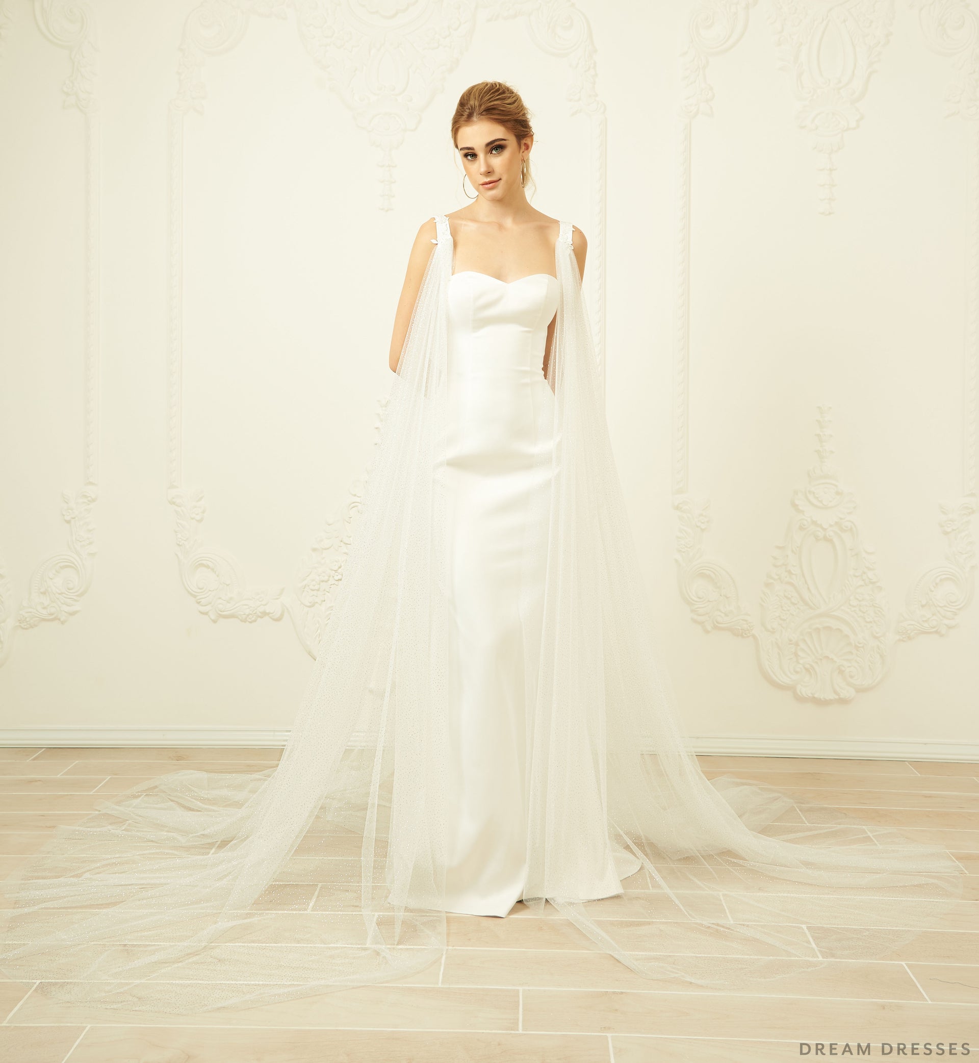 Detachable Wedding Sleeve Cape (#ISOTTA) - Dream Dresses by P.M.N.
