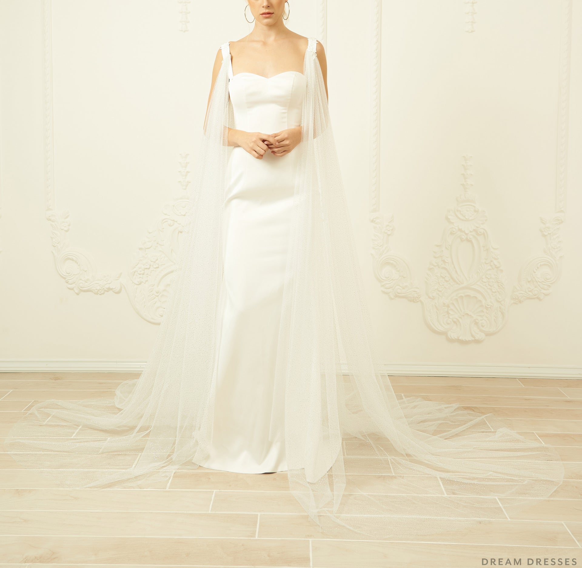 Detachable Wedding Sleeve Cape (#ISOTTA) - Dream Dresses by P.M.N.