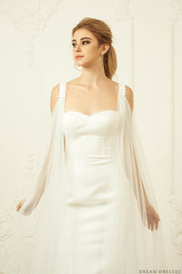Detachable Wedding Sleeve Cape (#ISOTTA) - Dream Dresses by P.M.N.