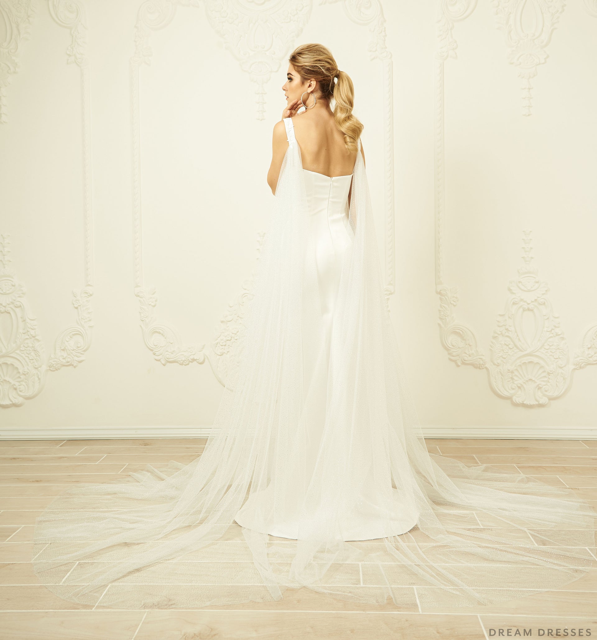 Detachable Wedding Sleeve Cape (#ISOTTA) - Dream Dresses by P.M.N.