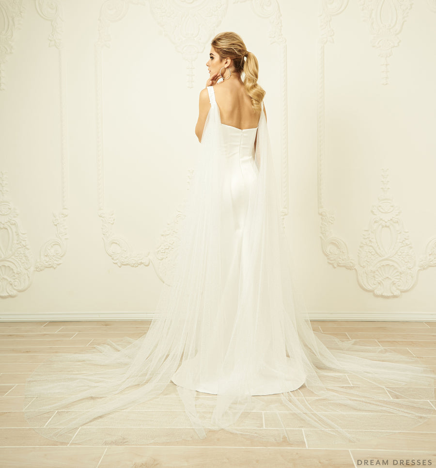 Detachable Wedding Sleeve Cape (#ISOTTA) - Dream Dresses by P.M.N.