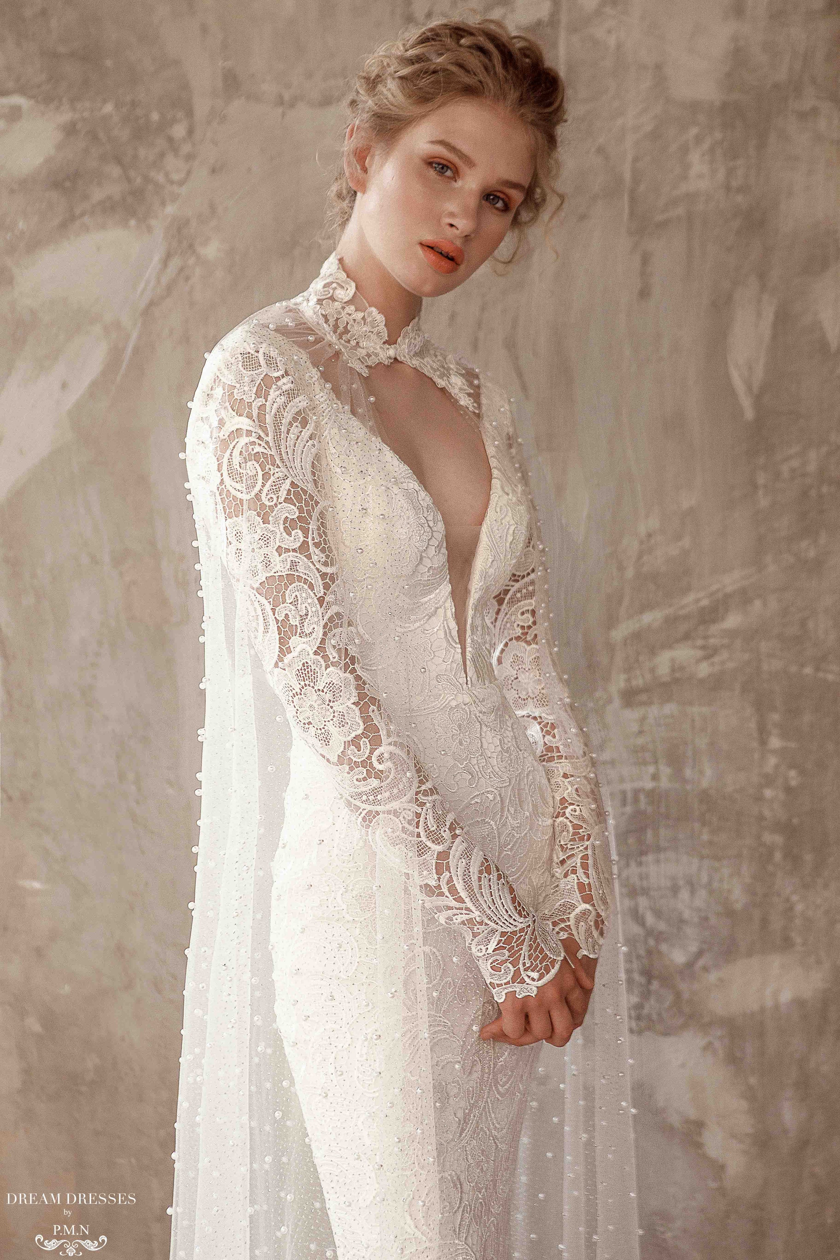 Cathedral Bridal Cape (#ITALA)