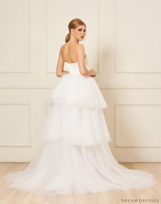 Removable Tiered Overskirt (#Iva) - Dream Dresses by P.M.N.