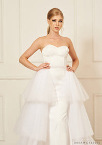 Removable Tiered Overskirt (#Iva) - Dream Dresses by P.M.N.
