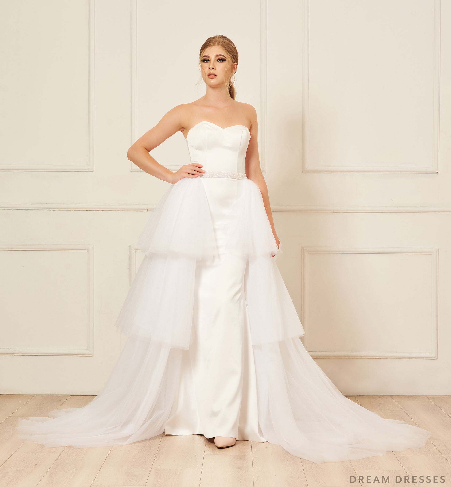 Removable Tiered Overskirt (#Iva) - Dream Dresses by P.M.N.