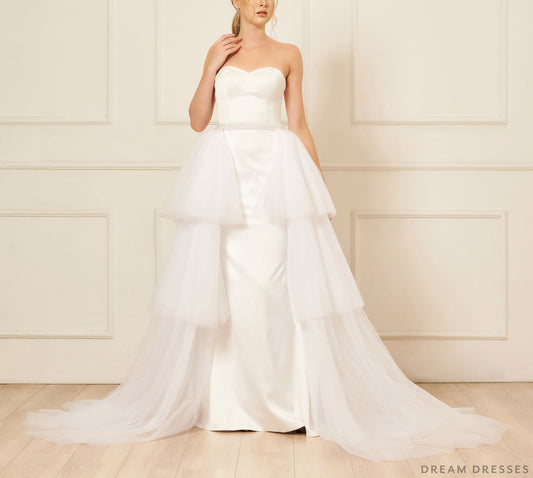 Removable Tiered Overskirt (#Iva) - Dream Dresses by P.M.N.