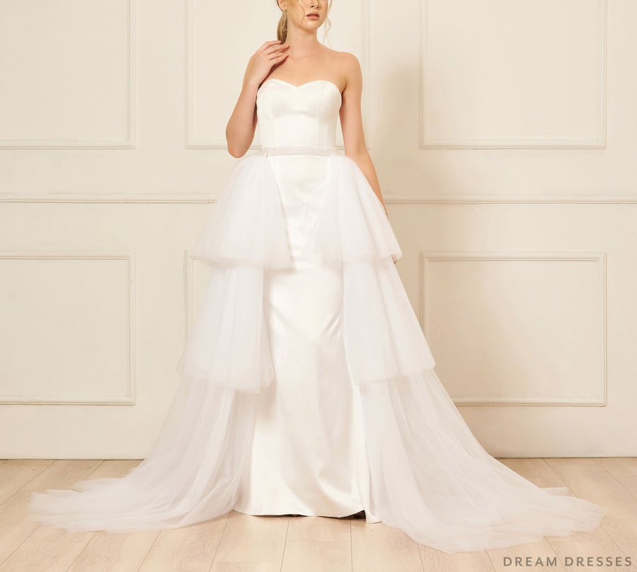 Removable Tiered Overskirt (#Iva) - Dream Dresses by P.M.N.