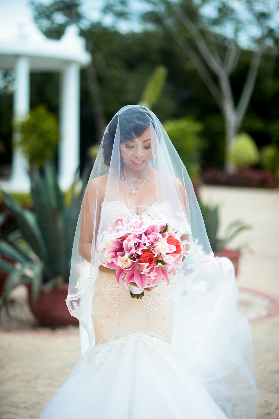 Trumpet Wedding Dress With Horsehair Braid (Style # PB115)