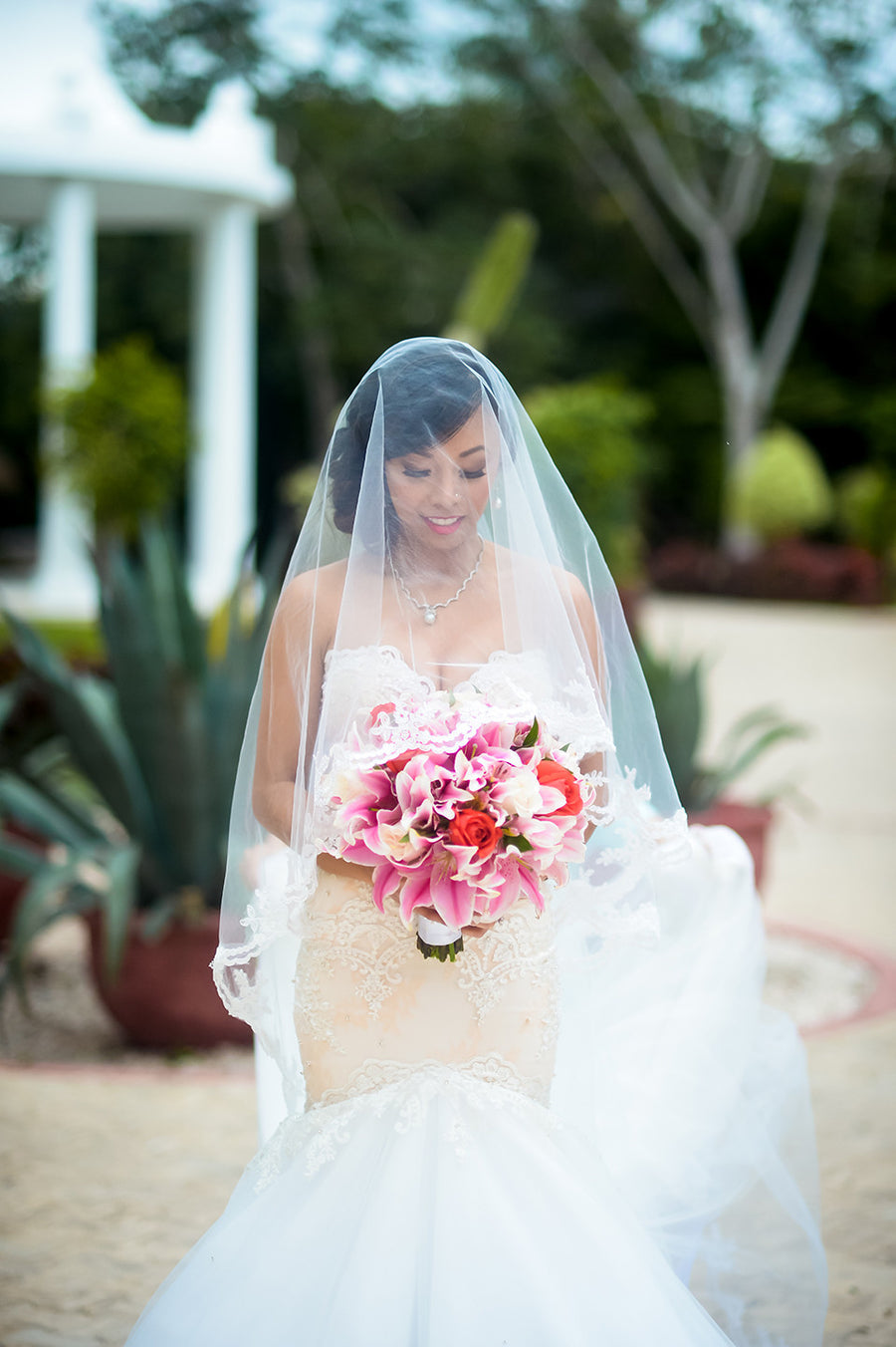 Strapless Trumpet Wedding Gown With Horsehair (Style # PB115) - Dream Dresses by P.M.N
 - 5